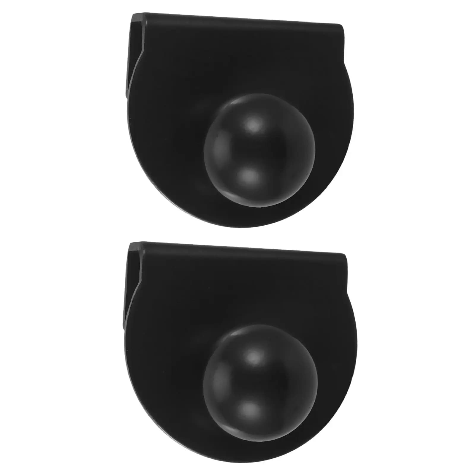 2 Pezzi Maniglia a Scomparsa Nera per Porte Scorrevoli in Vetro da 5-8mm, per Bagno, Doccia, Vetrina, Mobili, Cassetti