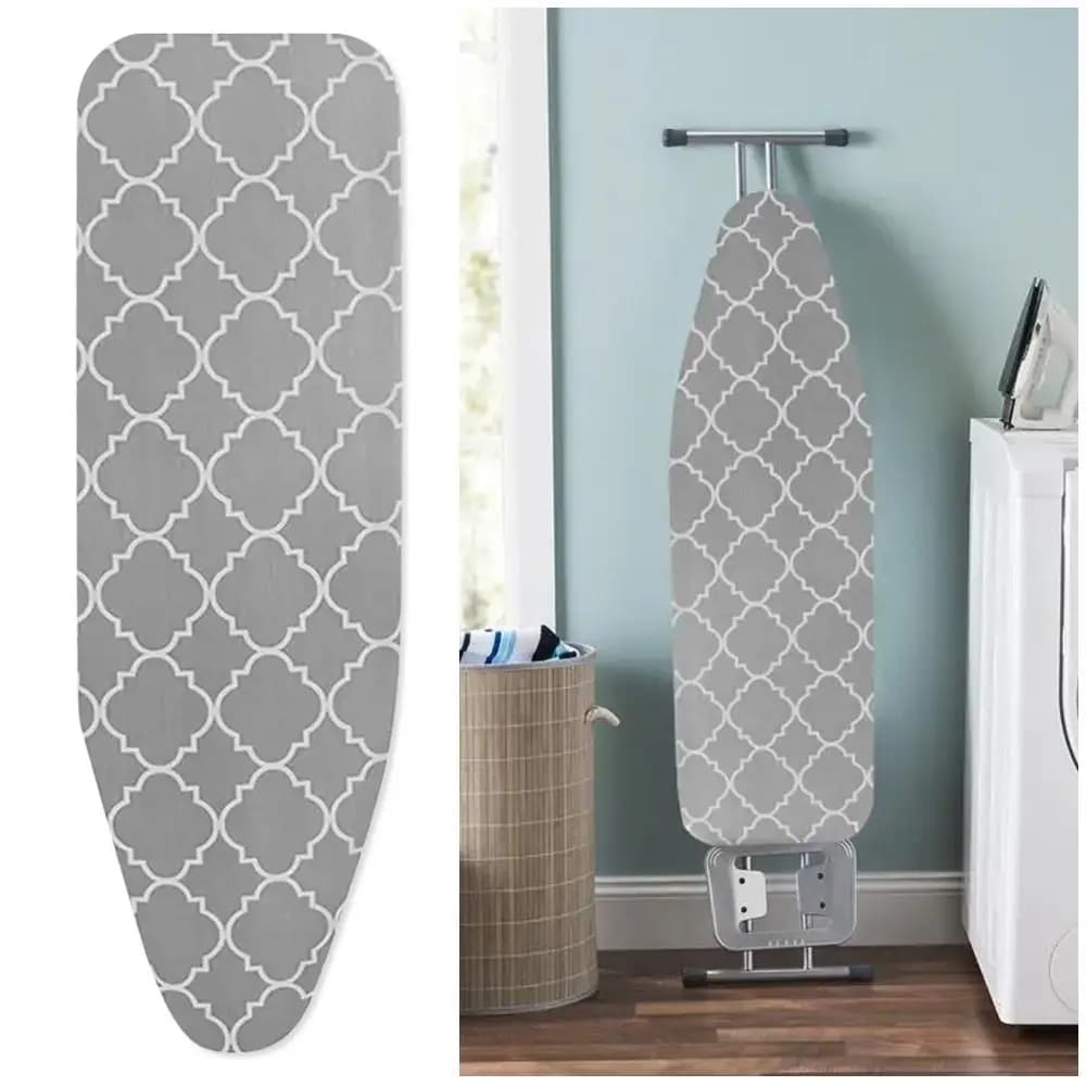 1Pcs Stain Resistant Ironing Board Cover With Elastic Edge Universal Iron Heat Shield Thick Cotton Padding Cloth Cover
