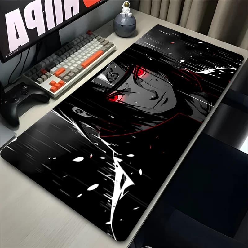 Popolare Tappetino per Mouse Anime Antiscivolo XXL per Gamer PC Gaming Naruto DarkAesthetic Tappetino per Tastiera da Scrivania per Ufficio Computer Laptop