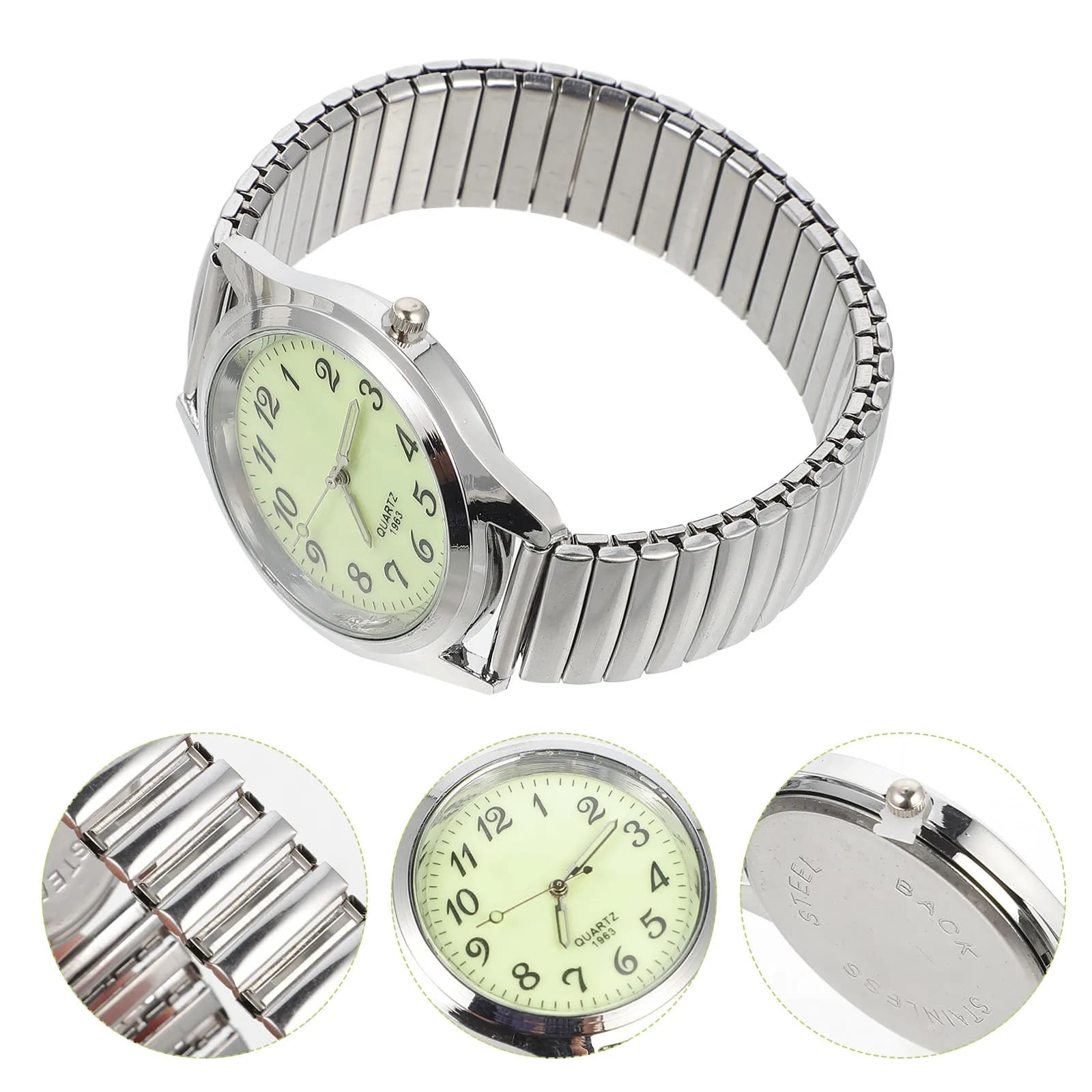 Orologio da Polso Digitale Luminoso per Anziani, Comodo, Leggero e Delicato sulla Pelle, per Uomini e Donne