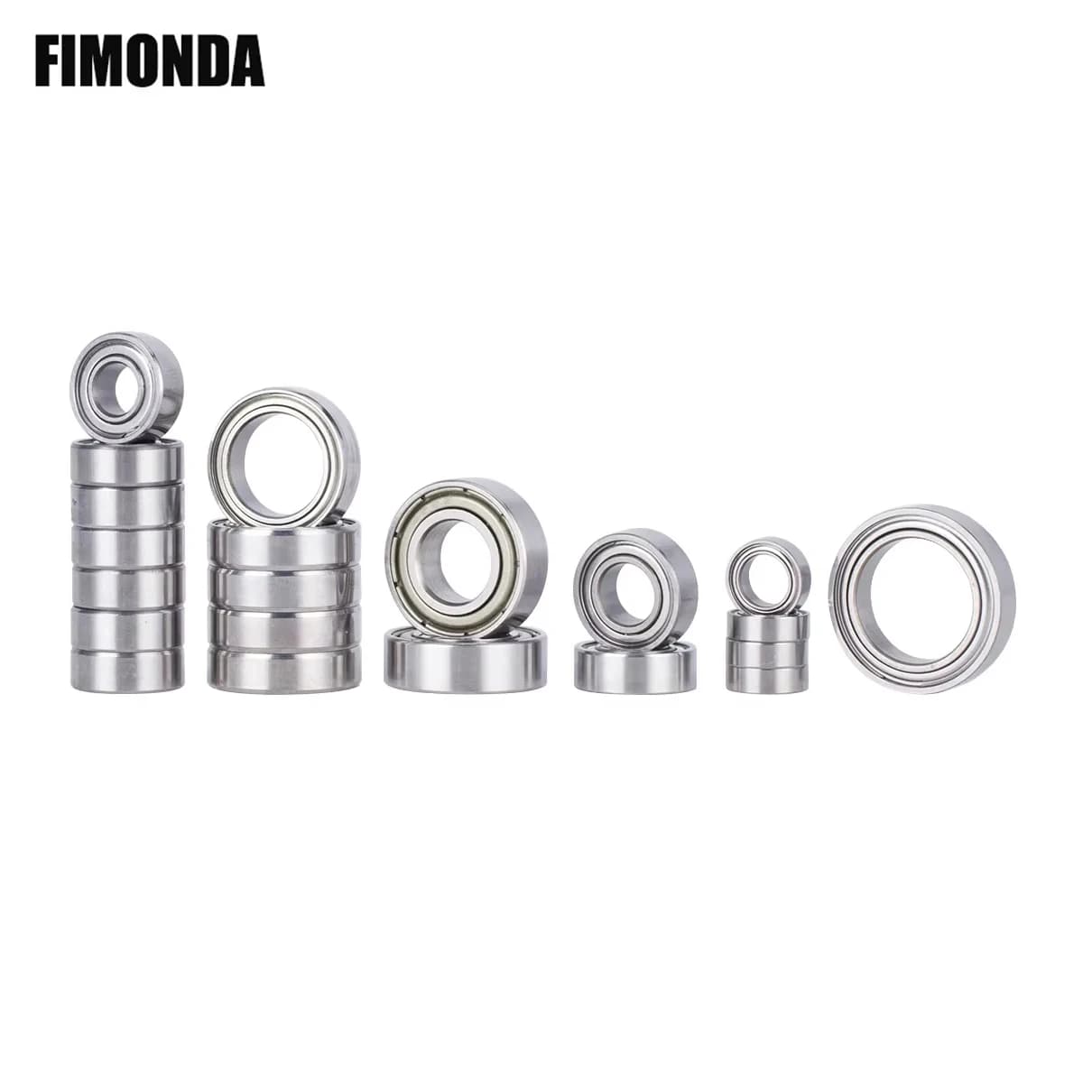 Kit di 21 Cuscinetti a Sfera in Metallo per Auto RC 1/18, Traxxas Slash 4x4 4WD 1/10, Parti di Ricambio Fai-da-Te