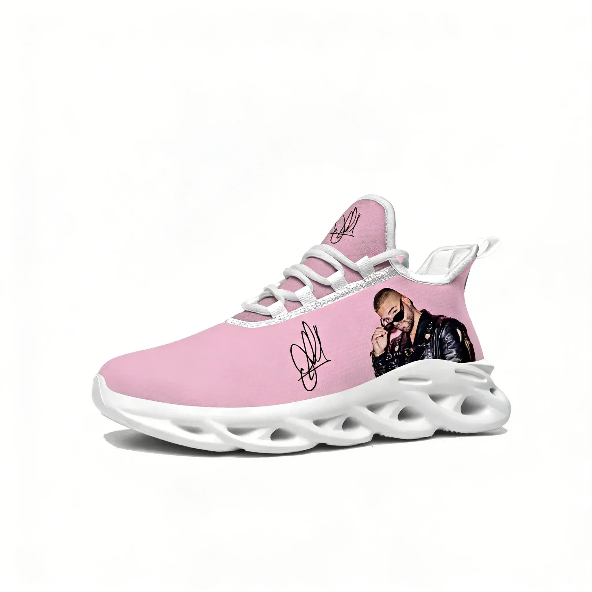 Maluma Flats Sneakers Mens Womens Sports Running Shoes High Quality DIY Sneaker Lace Up Mesh Footwear Tailor-made Shoe