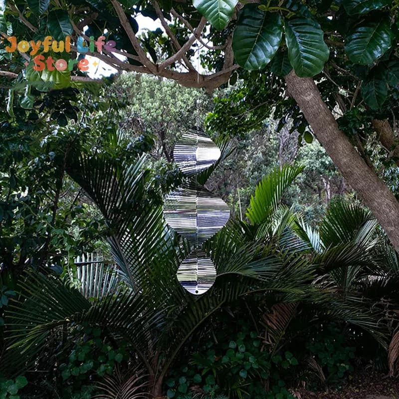 Stainless Steel Wind Chimes Windmill Metal Spinner Spiral Wind Spinners for Yard Garden Decor Swivel Lawn Windchimes Ornaments