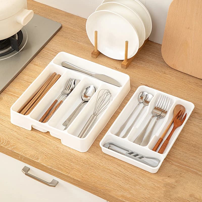 4/5 Grid Kitchen cabinets Bacchette and crockery Storage box Knife Fork Knife Fork Knife Divider Organizer Knife Fork Storage locker