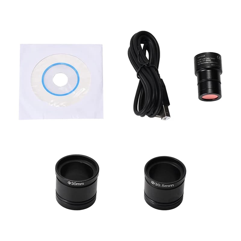 【Preferito del negozio!】 Adattatore oculare per microscopio USB 2.0 CMOS da 5 MP Oculare digitale elettronico Fotocamera per microscopio HD per microscopio