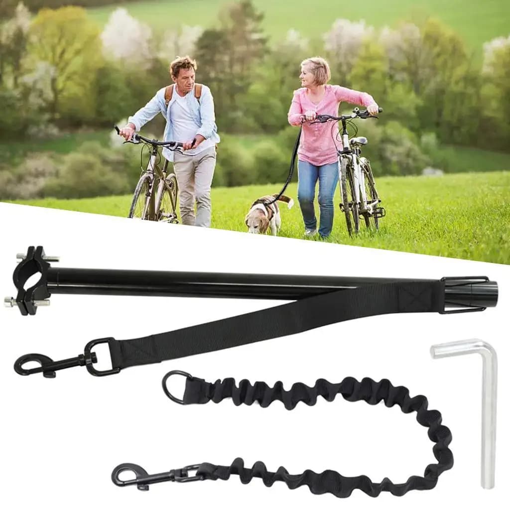Guinzaglio per Cani da Bicicletta, Guinzaglio per Esercizio e Addestramento, Facile Installazione e Rimozione, Uso a Mani Libere