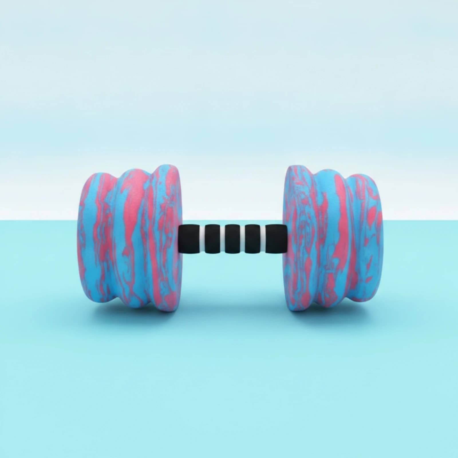 EVA Foam Water Dumbbell Buoyant Water Dumbbell with Ribbed Grip Aquatic Exercise Dumbbells Quick-Drying Pool Barbells Odorless