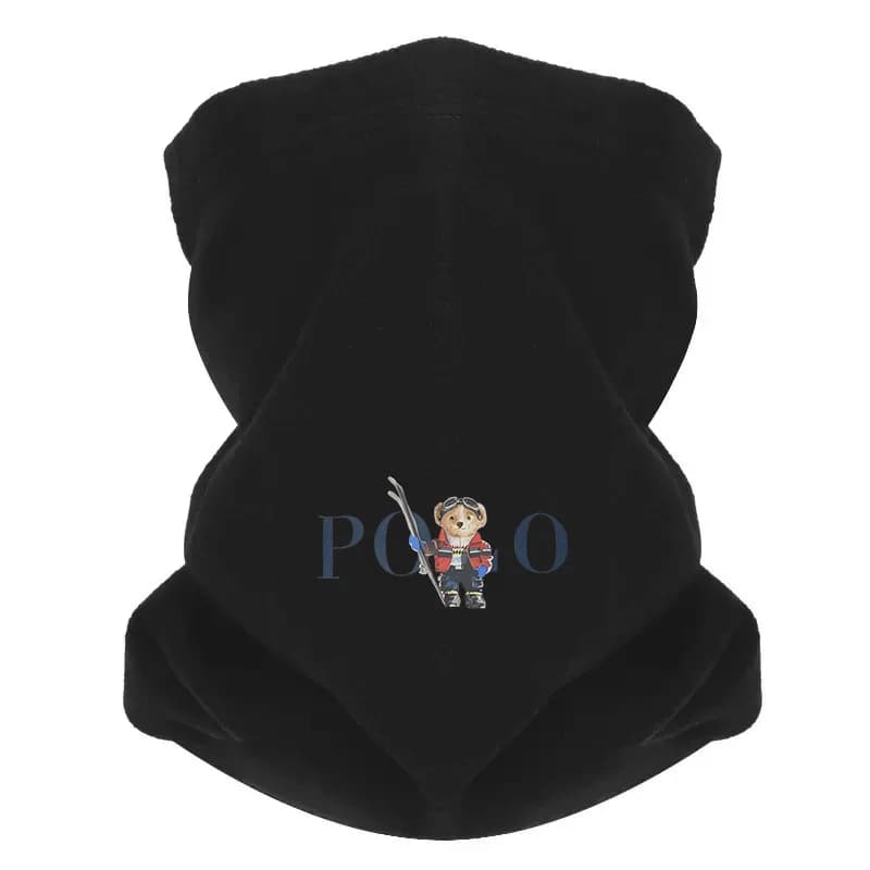 Orso che indossa occhiali da sci tiene sci Uomo Sciarpa antivento Maschera Ghetta per il collo Cappello Berretto da donna Copricapo All'aperto Tenere al caldo Inverno Multifu