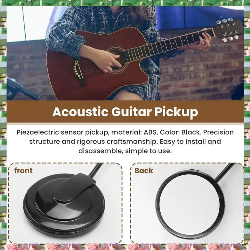 Sport Chitarra Acustica Pickup Piezo Trasduttore Per Chitarra Violino Ukulele Mandolino, Chitarra Acustica Pickup Piezo Trasduttore Per Gu