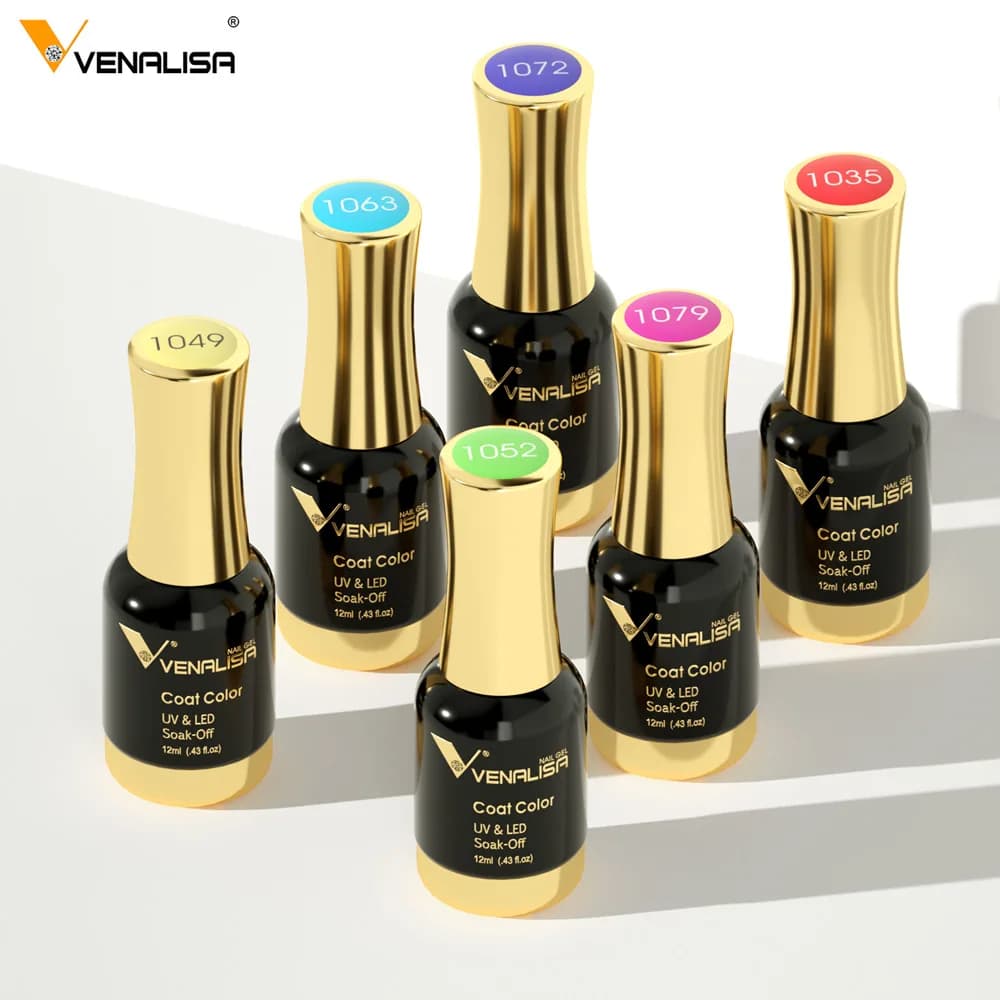 Venalisa TPO FREE 12ml Platinum Gel Nail Polish Super Shiny Effect Nail Gel Perfect Soak off UV&LED Nail Color Gel Polish