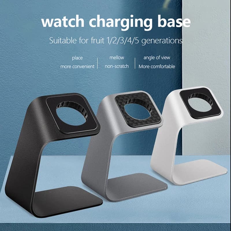 Supporto per caricabatterie in lega di alluminio 1Pc per supporto di ricarica per staffa dell'orologio supporto per supporto per caricabatterie per orologio Dock Station