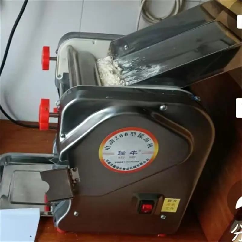 Macchina Elettrica per Pasta, Sfogliatrice in Acciaio Inox, Macchina da Tavolo per Pasta e Ravioli, Impastatrice Commerciale