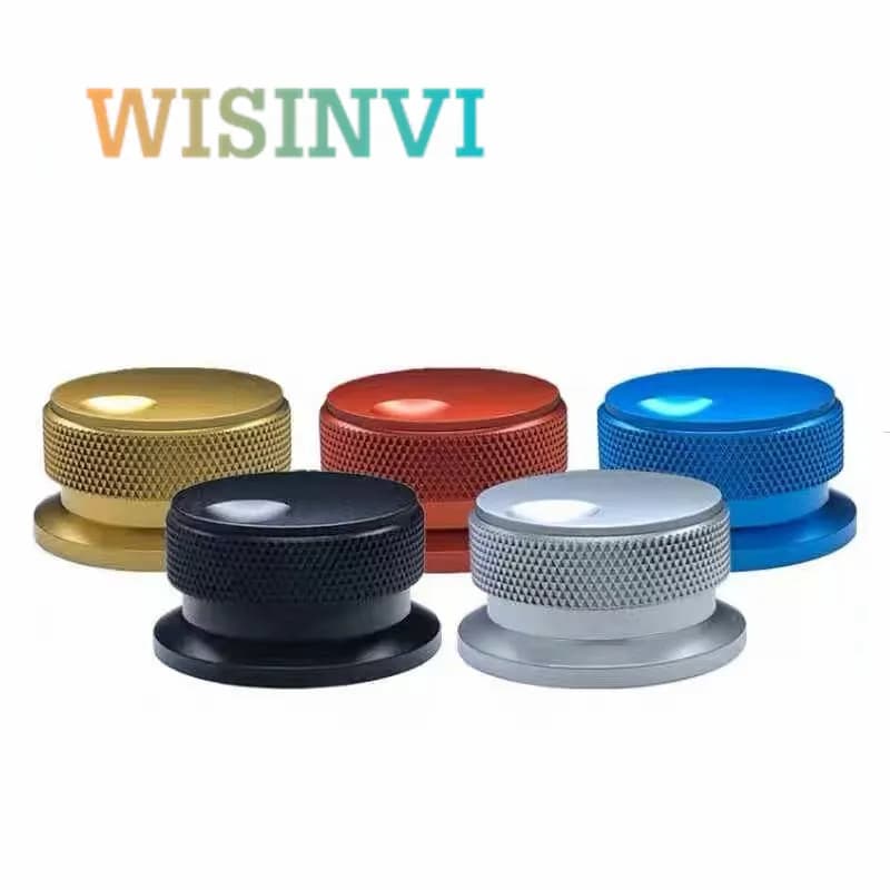 1PCS 38X20mm Tutto in alluminio solido tappo manopola tappo manopola del potenziometro HIFI Amplificatore pulsante del volume tappo foro circolare 6MM