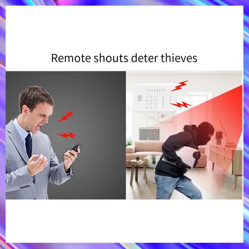 A24U Tuya APP telecomando WIFI + sistema di allarme GSM per la sicurezza domestica sensore di allarme antifurto contatto porta rilevamento movimento PIR