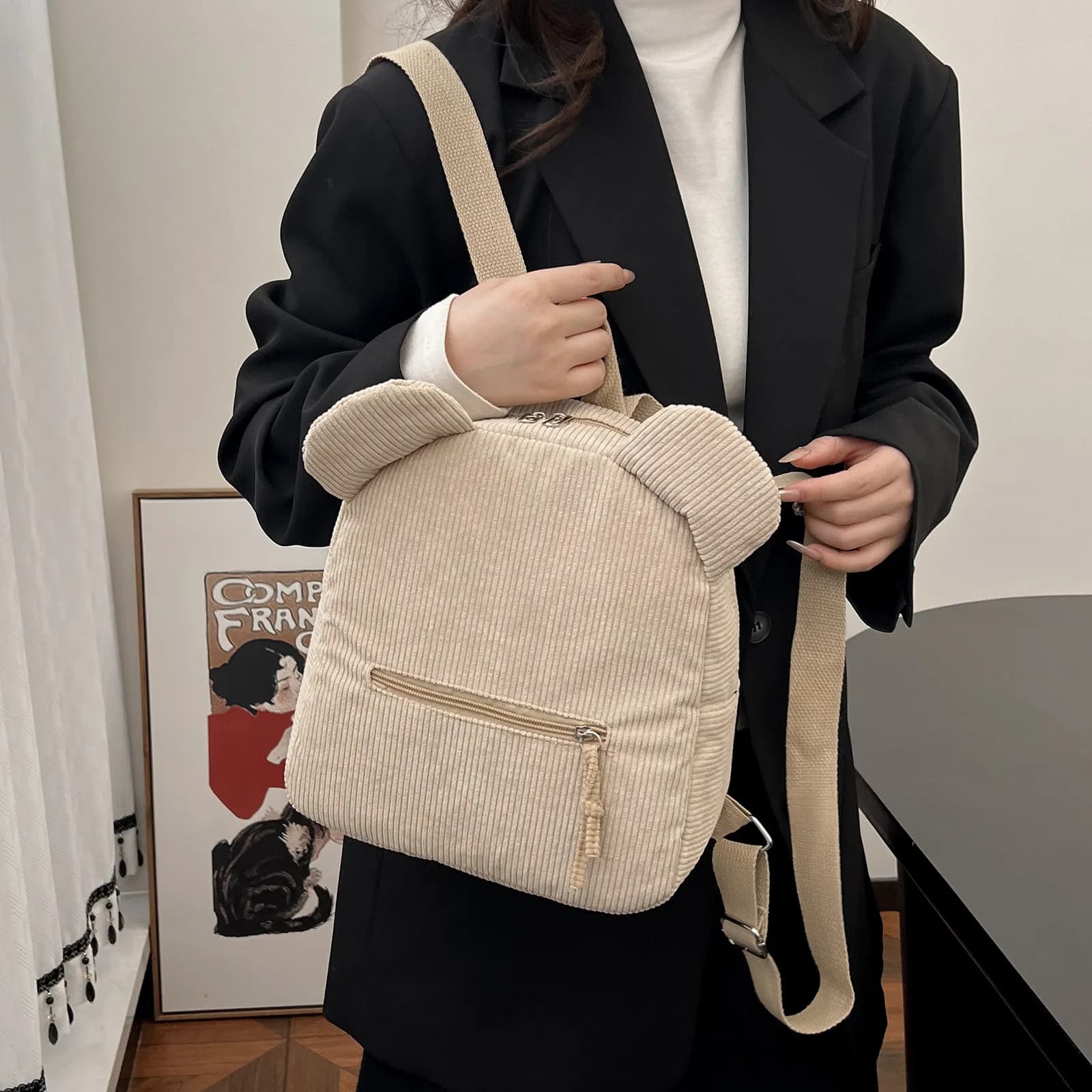 Zaino personalizzato con orsacchiotto Nome ricamato Zaino scolastico per bambini Regali per feste per bambini Borse di compleanno con nome personalizzato