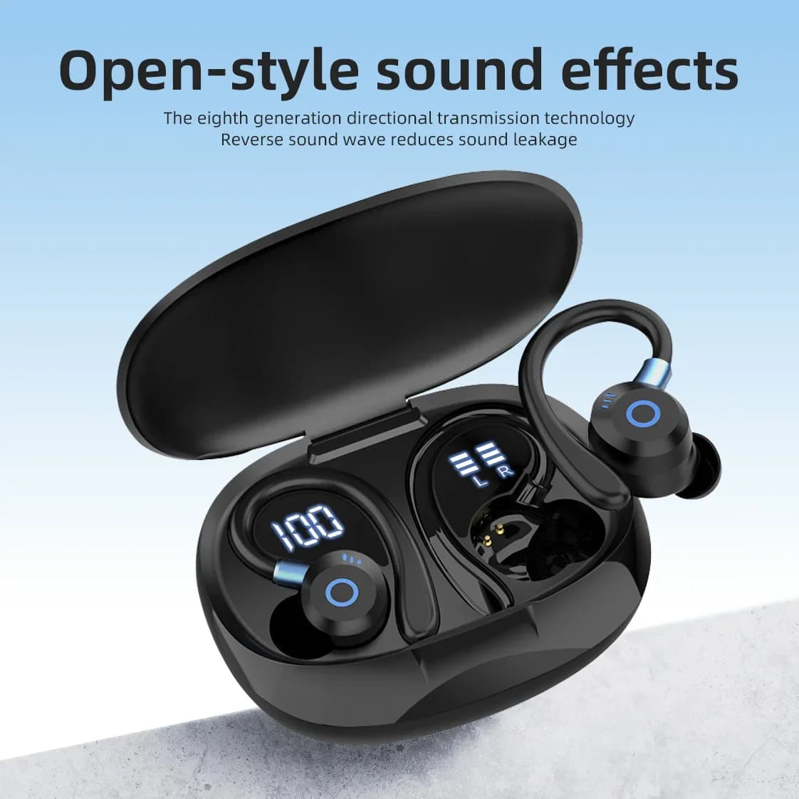 Auricolari K09 Bluetooth 5.3 Wireless Stereo con cancellazione del rumore ANC, cuffie da gioco a bassa latenza 38ms