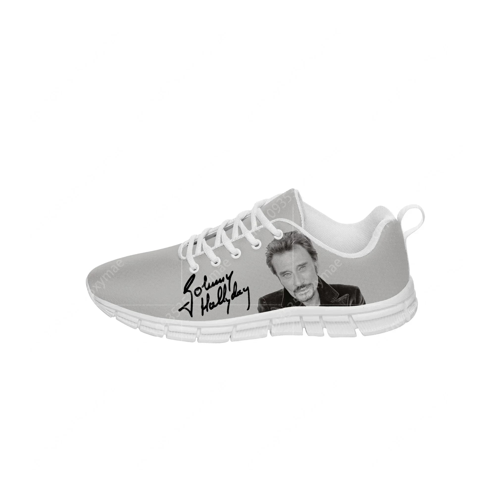Sneakers alte French Johnny Hallyday da uomo e da donna, scarpe casual in tessuto per adolescenti, scarpe da corsa in tela, scarpe leggere con stampa 3D