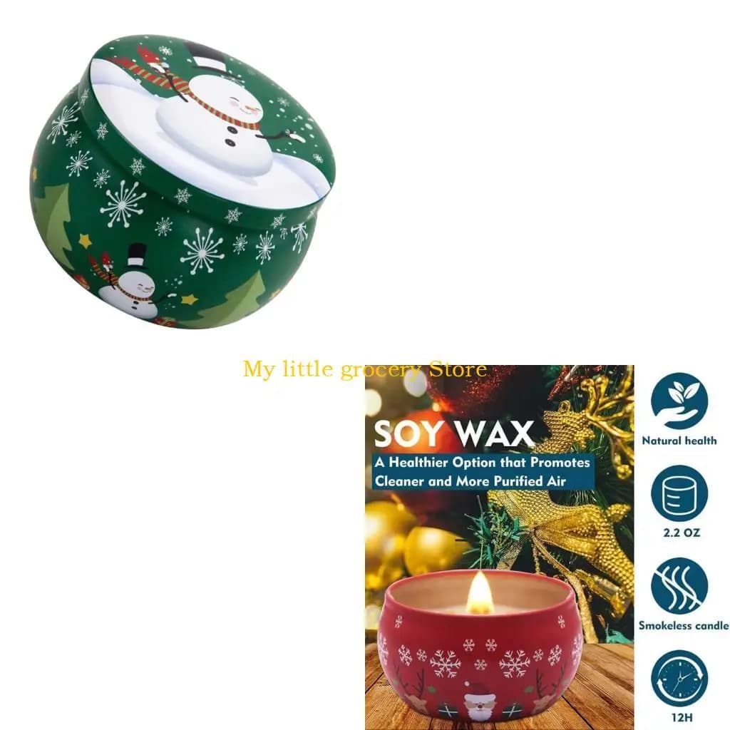 D5BD Festival Fragrances Fragrances Candela Naturale Bera cera set Natale con confezione regalo