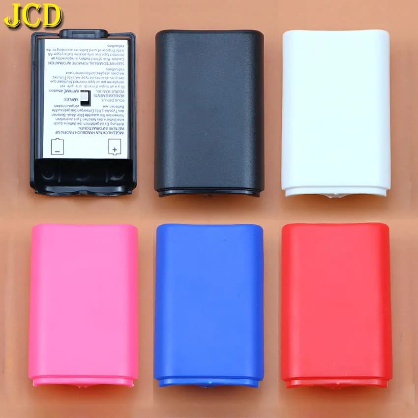 JCD 1 Pezzi AA Batteria Della Copertura Della Cassa Posteriore Shell Pack Batteria Della Copertura Posteriore Per XBox 360 Controller Senza Fili Giochi Accessori