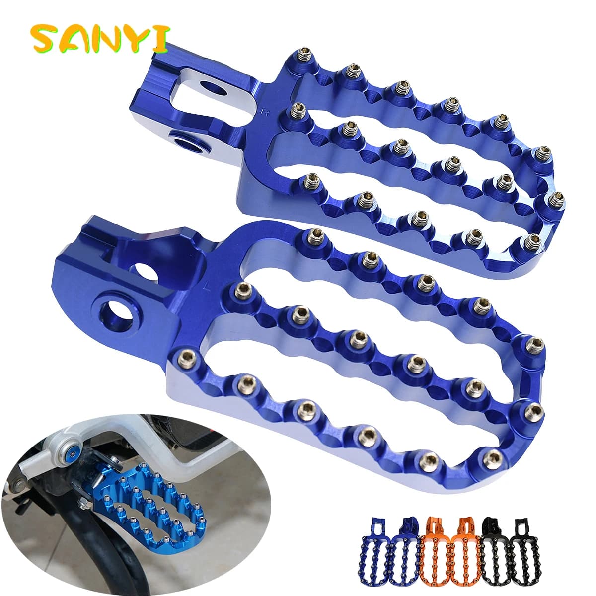 For Husqvarna TE300 TE FE 125 250 300 350 400 450 501 2017-2023 TX FX TC FC 2017-2022 Motorbike Wide Foot Pegs Footrest Enlarged