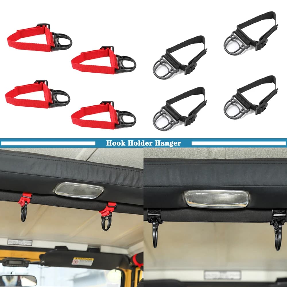 Gancio Appendiabiti per Roll Bar Auto 45cm per Jeep Wrangler TJ JK JL Gladiator JT Unlimited 4xe 1997-2026 2/4 Porte