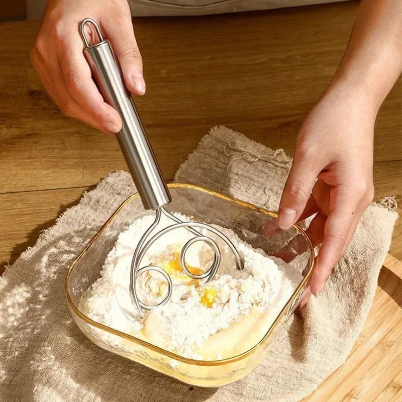 Miscelatore manuale in acciaio inossidabile Farina Miscelatori multifunzionali Creamer Frullino per le uova per piccole famiglie Articoli da cucina Frusta da cucina