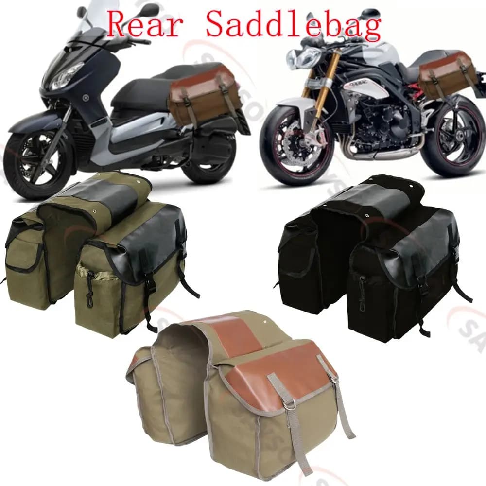 Tela In Pelle Posteriore Bisaccia Moto Coda Lato Bagagli Strumento Borse di Stoccaggio Per Suzuki Boulevard M109R VZR 1800 M90 M50 C90 C50