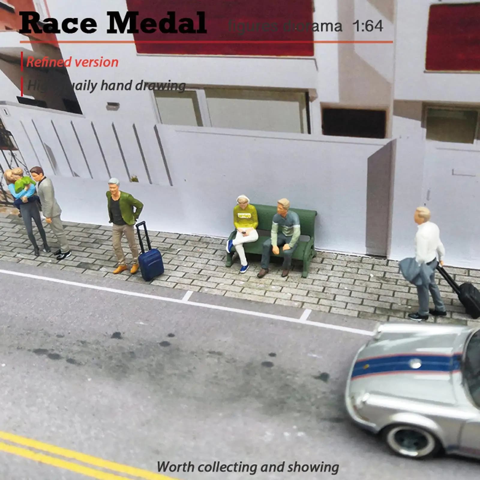Statuette in Resina RM1/64, Personaggi per Viaggi d'Affari, Diorami e Layout