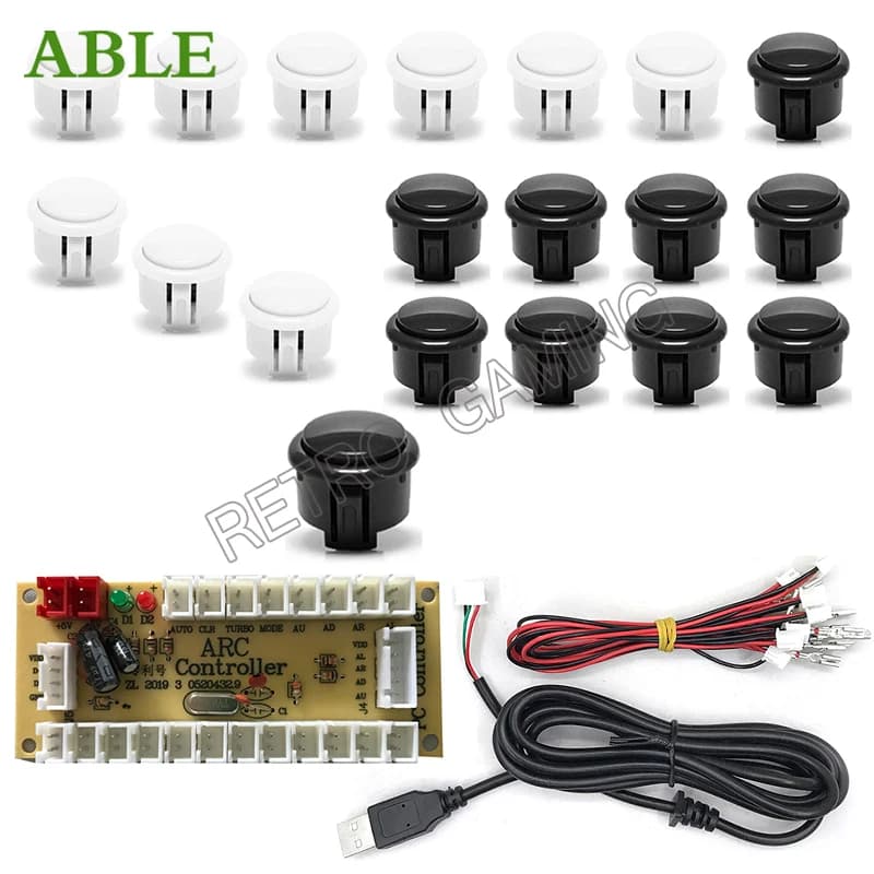 New Hitbox Zero Delay Game Kit Arcade PC/Raspberry Pi DIY for Fighting Games Mame All Buttons With Wire