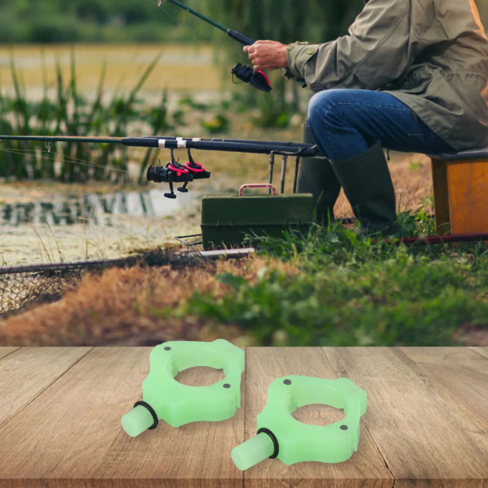 2 Pezzi Supporto per Canna da Pesca, Impugnatura Antiscivolo, Supporto per Canna da Pesca, Accessori per la Pesca