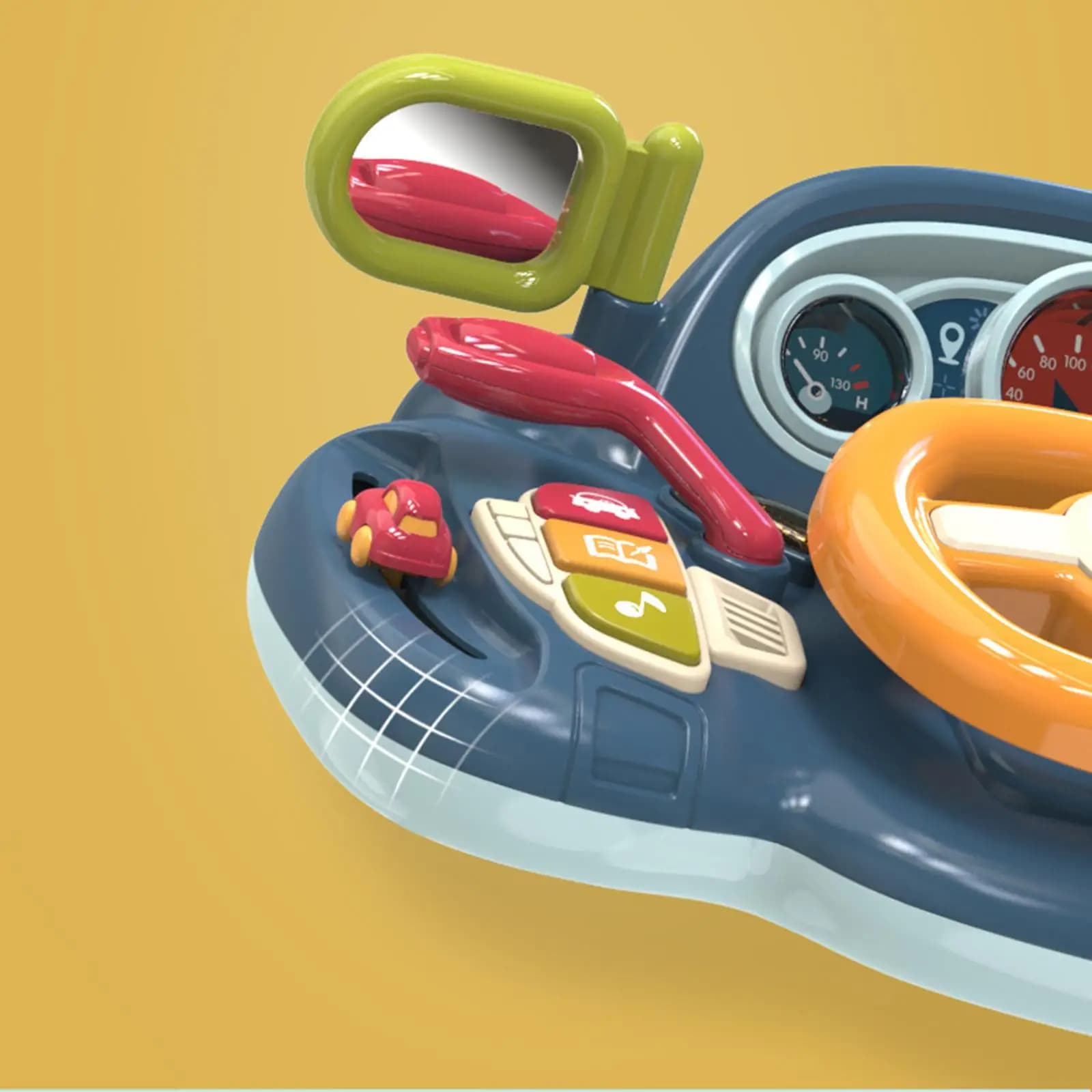 Volante musicale per bambini, giocattoli educativi per imparare a guidare