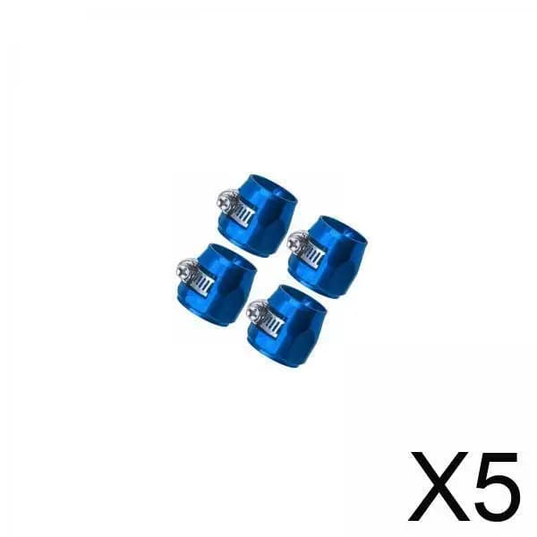 Morsetto di finitura per tubo flessibile in alluminio resistente all'usura Connettore per tubo a fascia flessibile Copertura per linea acqua diesel olio per accessori auto