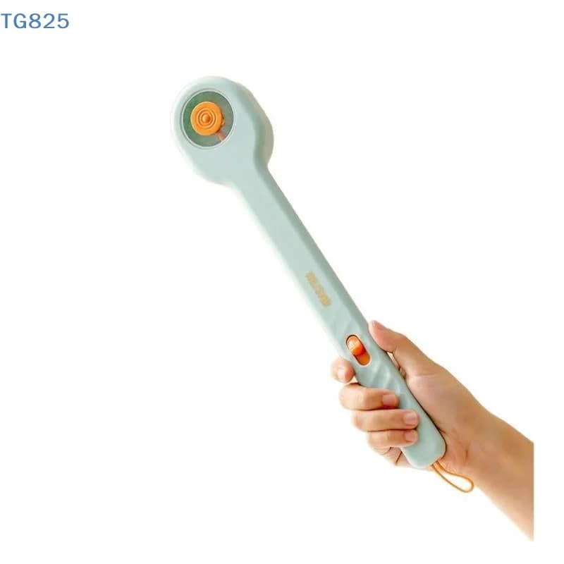 【AN】Long Handle Bath Brush With Built In Soap Dispenser Soft Bristles For Shower Exfoliating Body Clean