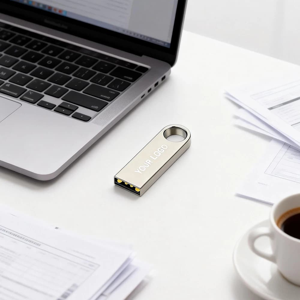 10MB/s USB Flash Drive Metal Pen Drive 4GB 8GB 16GB 32GB 64GB High Speed USB Stick for Car Laptop Office Gift