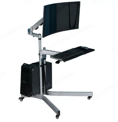 Lazy bed bedside computer desk mobile monitor stand multifunctional office keyboard bracket