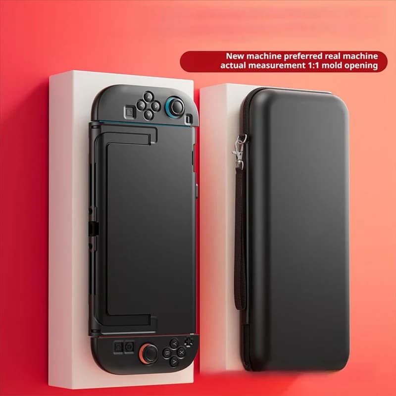 -A89Z Custodia rigida per Nintendo Switch 2 - Custodia protettiva NS2 Design diviso antiurto per tutto il corpo per Switch 2