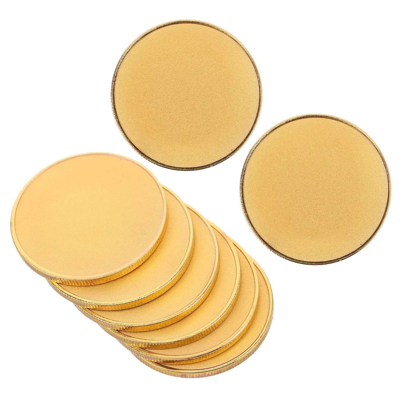 8 Pezzi di Monete Commemorative Vuote da 40mm, Rotonde in Metallo, per Incisione Laser, Fai-da-Te, Gioielli e Forniture Artigianali