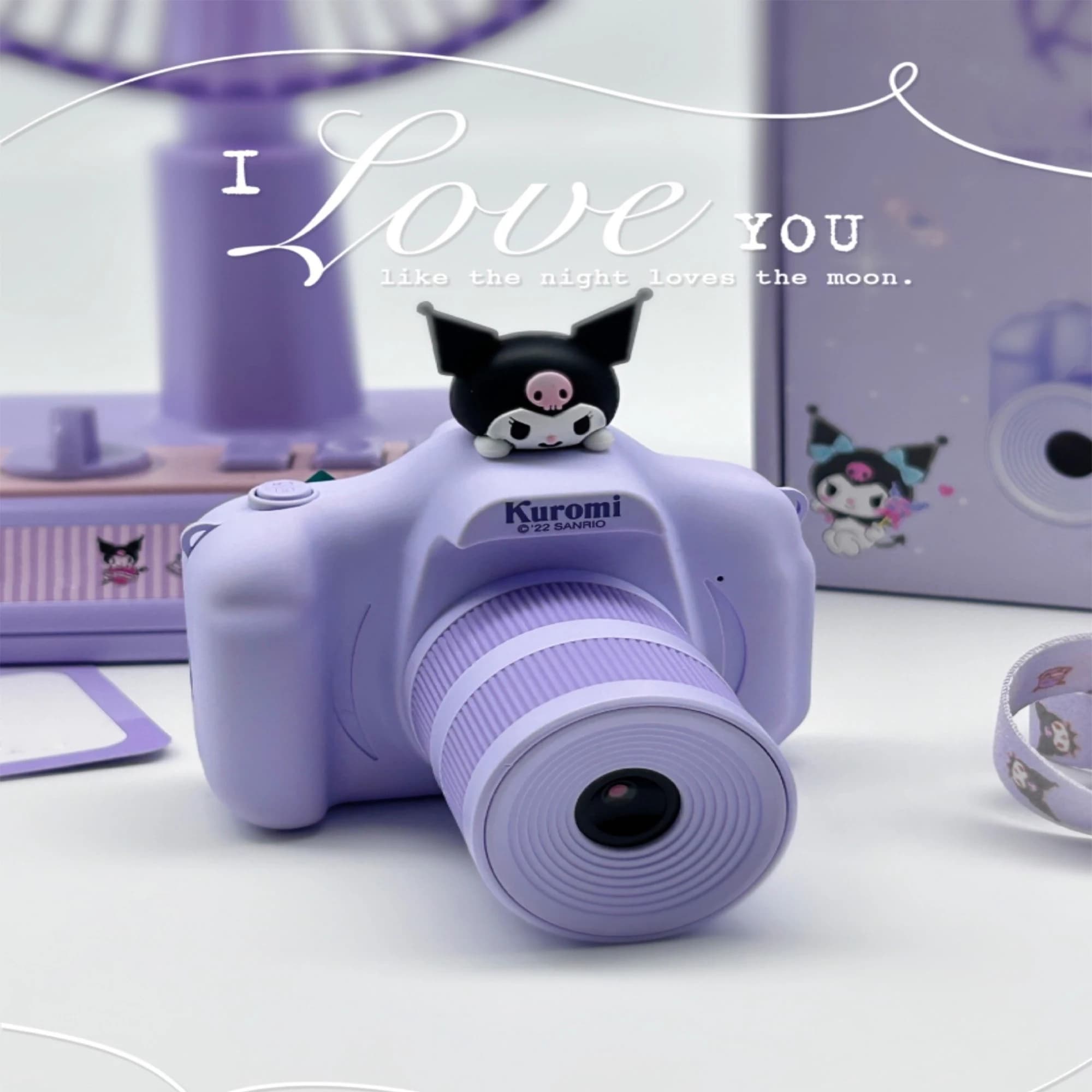 Sanrio HelloKitty Fotocamera digitale anteriore e posteriore HD Doppia fotocamera Funzione di gioco dei cartoni animati Registrazione DV 1080P Può inserire la scheda TF