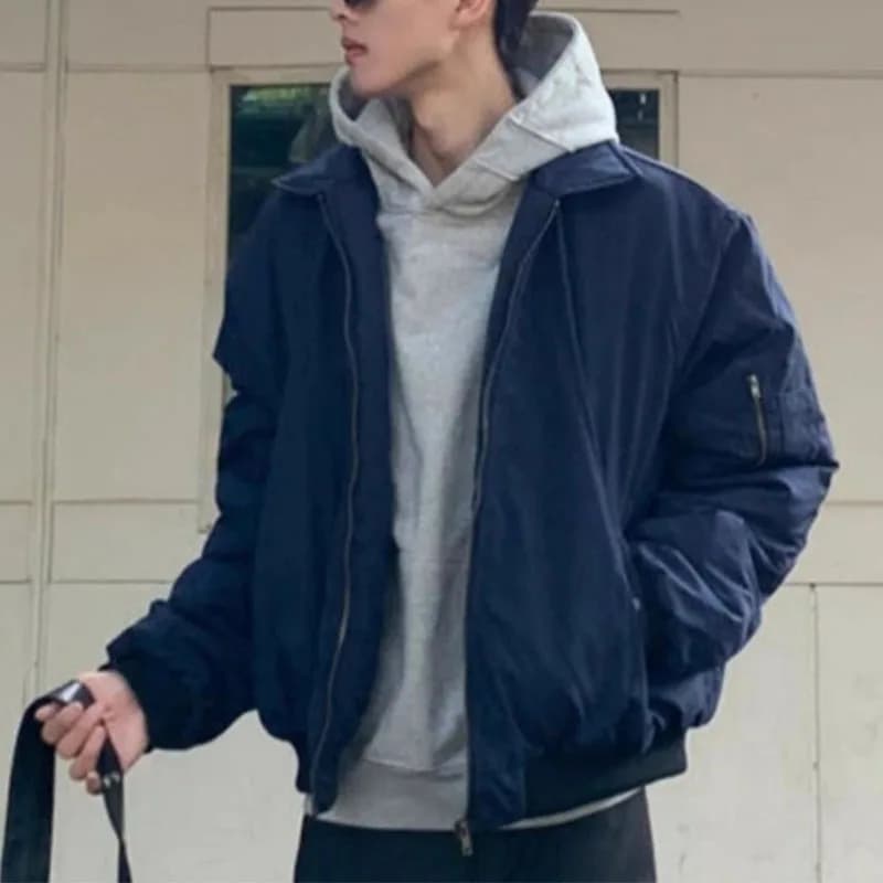 Spring Autumn Jackets Men's High Street Trendy Hong Kong Style Harajuku Style Korean Style Loose Jackets