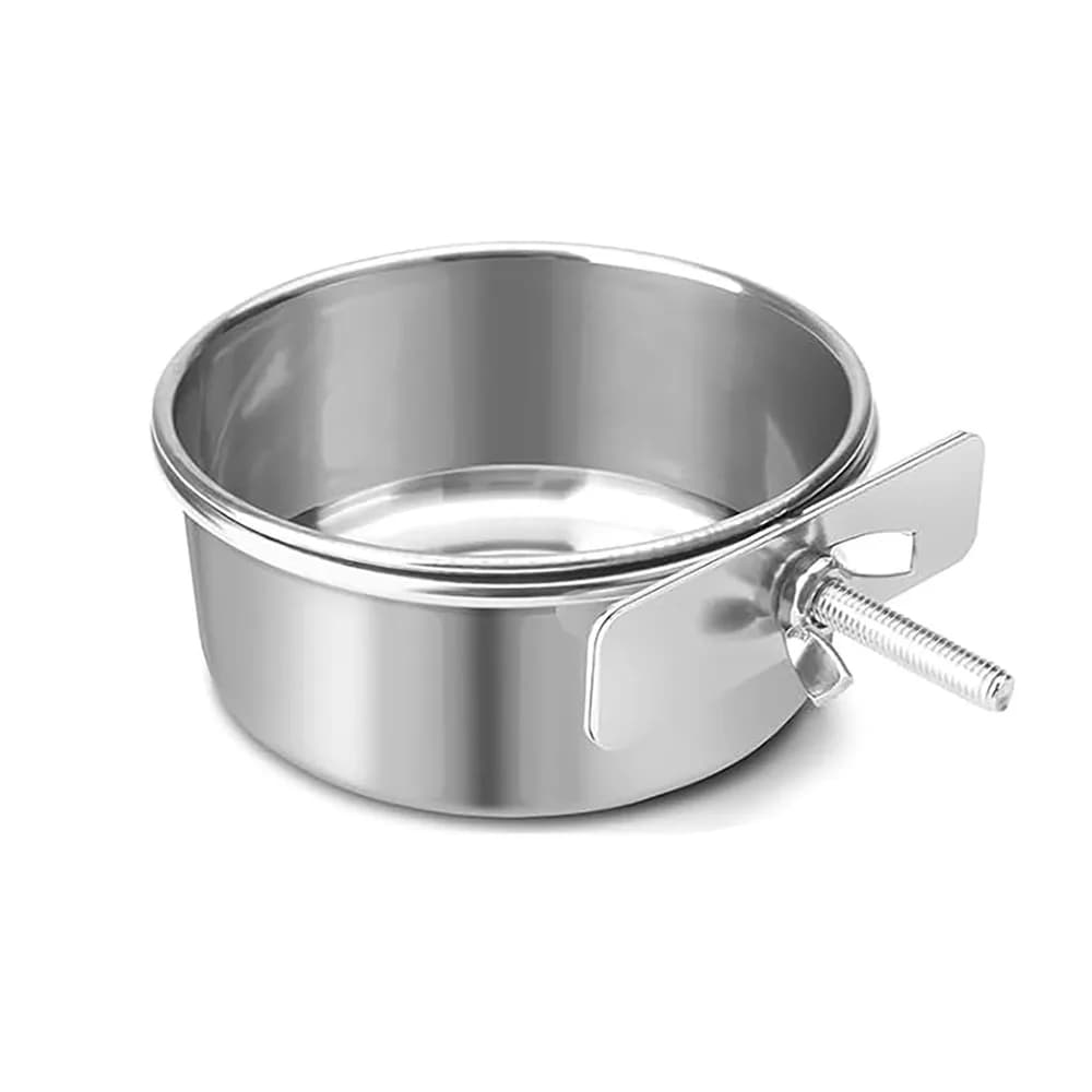 New Stainless Steel Pet Bowl Anti-gnawing Hanging Dog Cage Bowls Cage Food Dispenser Pet
