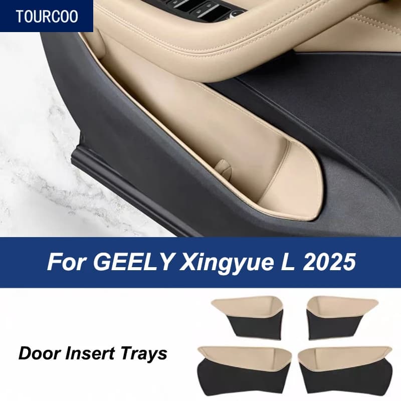 Per GEELY Monjaro Xingyue L 24-25 Porta in pelle Slot Pad Zerbino Porta Inserto Vassoi Interni Accessori modificati