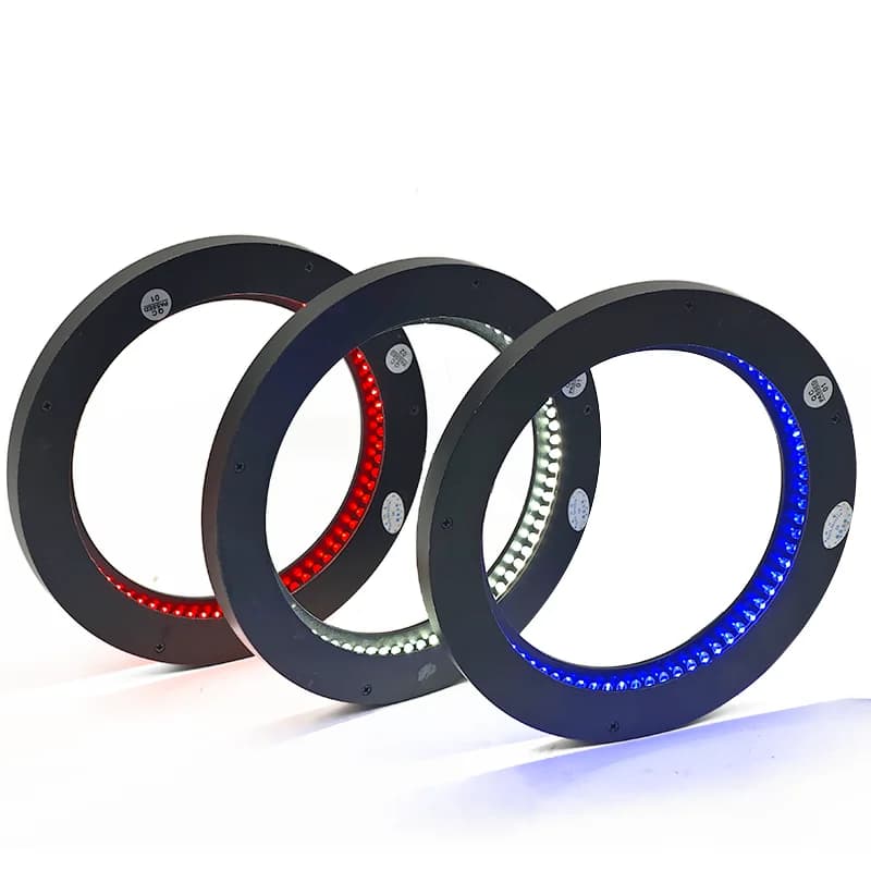 T-CR-14600 Illuminazione telecentrica Anello luminoso per riconoscimento visivo industriale Luci da lavoro 24 V per laboratorio