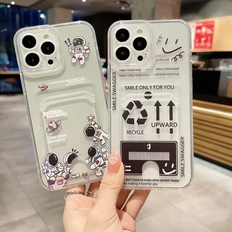 Custodia per telefono con borsa per carte freccia astronauti per Huawei Y5 Y6 Y7 2018 Y9 Prime 2019 Y9S Y8S Y6S Y6P Y7A Y9A P30 P40 Lite Soft Cover Capa