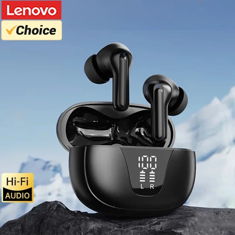 Auricolari wireless originali Lenovo XT58 Bluetooth V5.4 con riduzione del rumore, cuffie da gioco, audio stereo HiFi, display LED, microfono integrato