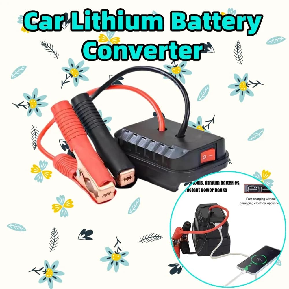 1/3/5pcs Auto Batteria Al Litio Convertitore Caricatore Clip Auto Accenditore Salto di Avviamento Per Makita Booster Cavo Adattatore di Alimentazione di Emergenza