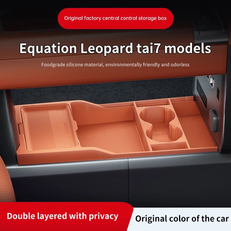2025 Per Formula Titanium 7 Titanium7 Console centrale in silicone sotto la scatola portaoggetti Leopard 7 Tappetino organizer per controllo centrale
