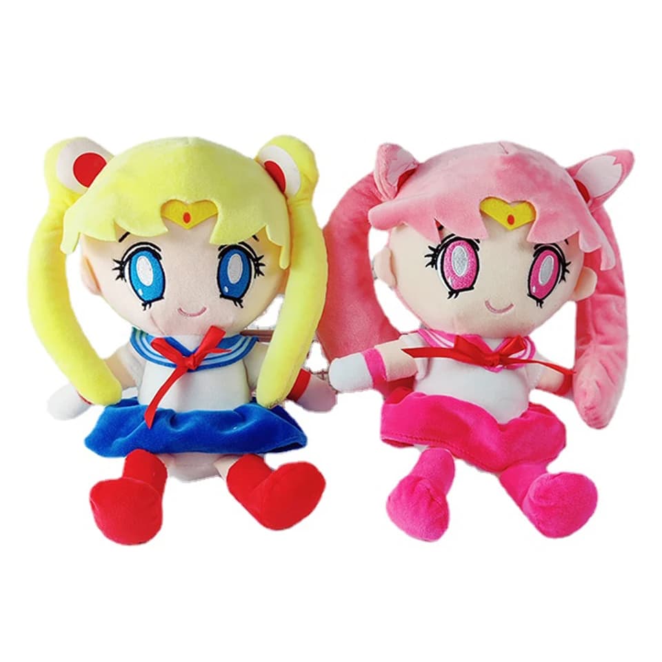 2026 Kawaii Sailord Moon Peluche Luna Gatto Luna Lepre Ragazza carina Cuore riempito Anime Doll Regalo Home Bedroom Decor Regalo di compleanno