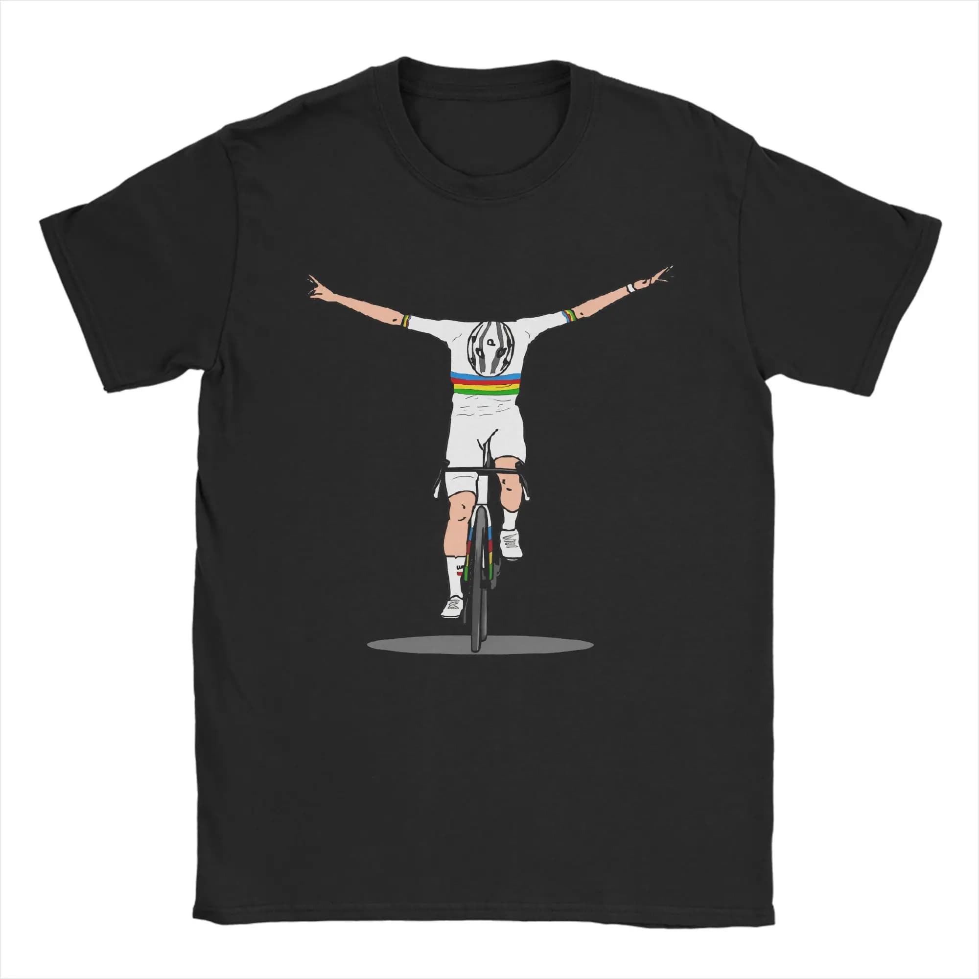Magliette da ciclismo TADEJ POGACAR da uomo, in puro cotone, casual, a maniche corte, girocollo, classiche.