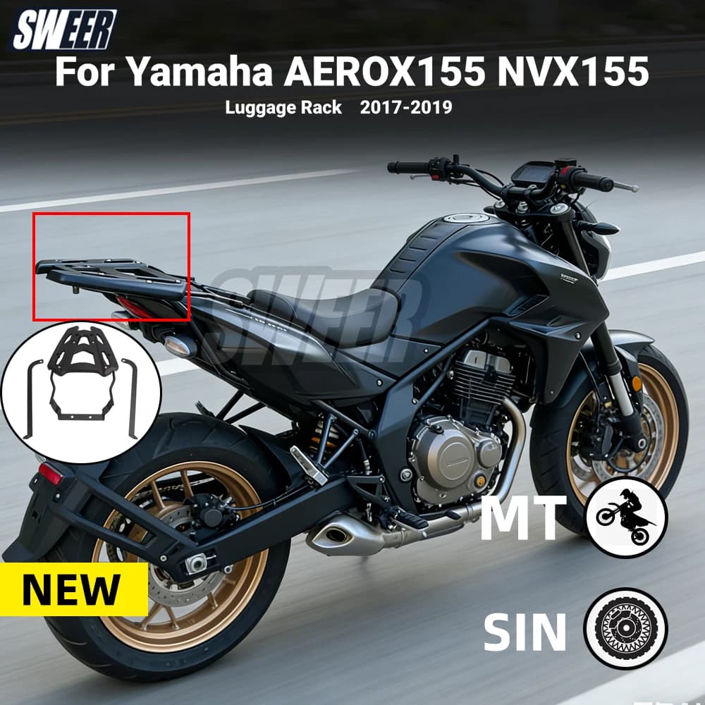 Adatto per Yamaha AEROX155 NVX155 (15-20) NVX Aerox 155 portapacchi modificato contropunta staffa per bagagliaio portapacchi
