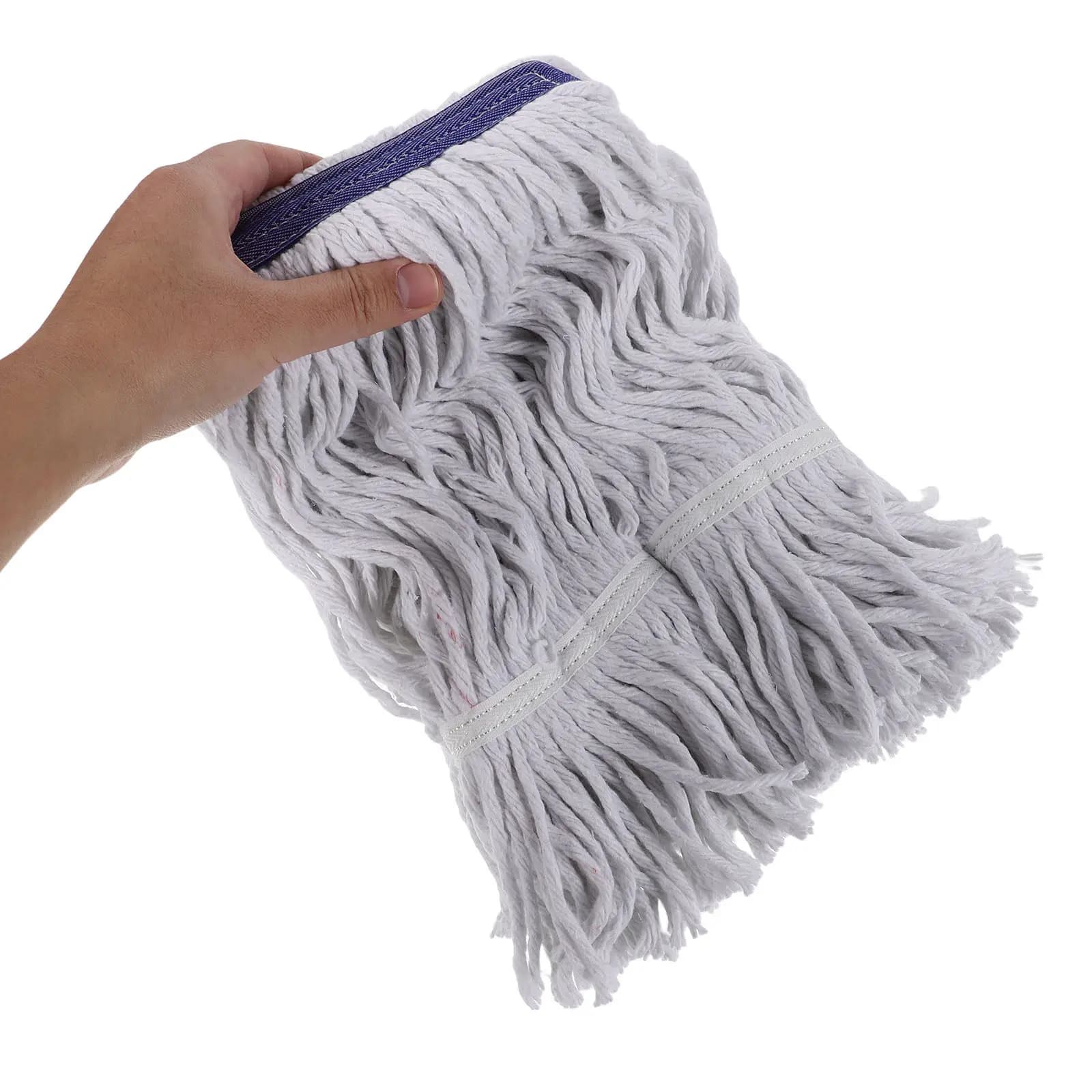 Replacement for Cotton Yarn Head, Stable, Rapid Drying, Reusable and Washable, for Cleaning Dry and Wet Floors, Commercial Use